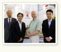 （from left）Mr. Masatoshi Kanno, Mr. Hiroki Nakamura, Hokkaido University（Sep. 2. 2016）